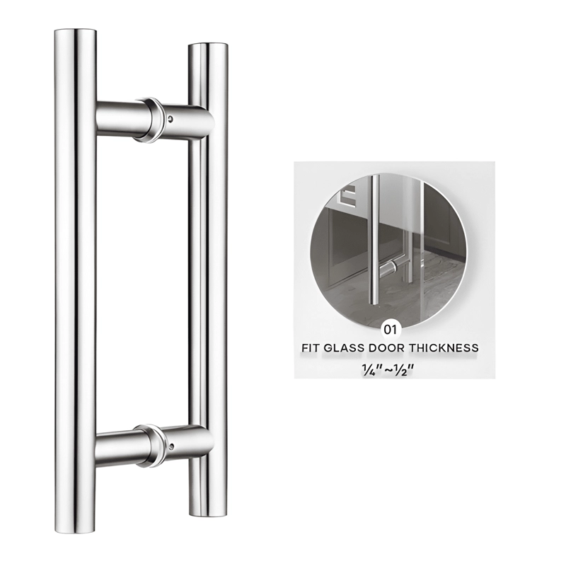 MANIJA DE ACERO INOXIDABLE 100 CM PARA PUERTA DE VIDRIO - 1