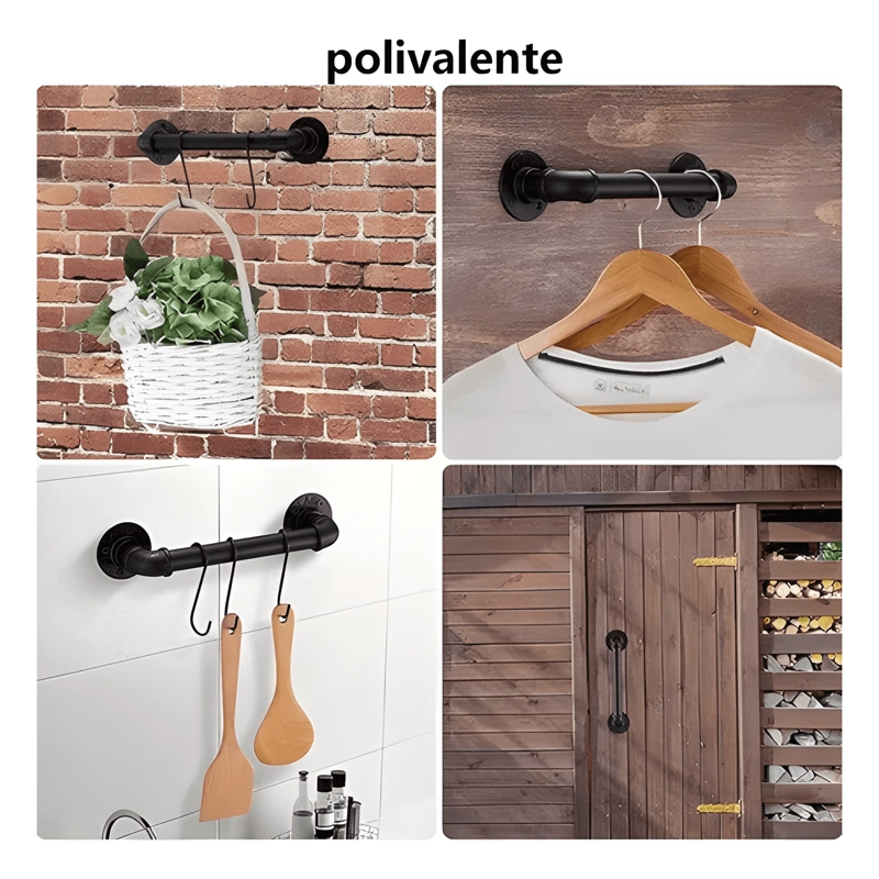 MANILLA METALICA MULTIUSOS 30 CM INDUSTRIAL, NEGRO #5 - 2