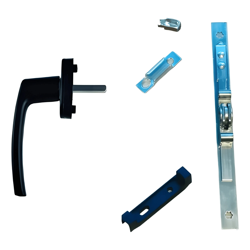 KIT MANILLA RECTA Y SEGURO CREMONA UNIPUNTO PARA VENTANAS - 2