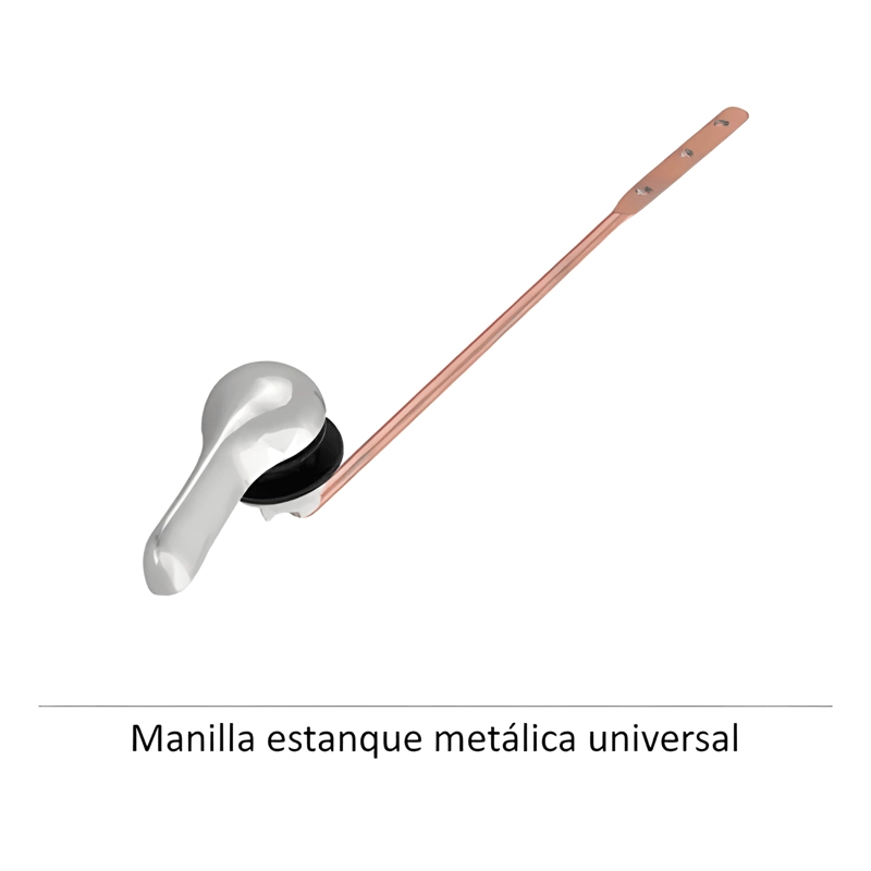 PALANCA MANILLA DE ACCIONAMIENTO PARA ESTANQUE WC, CROMADO - 3