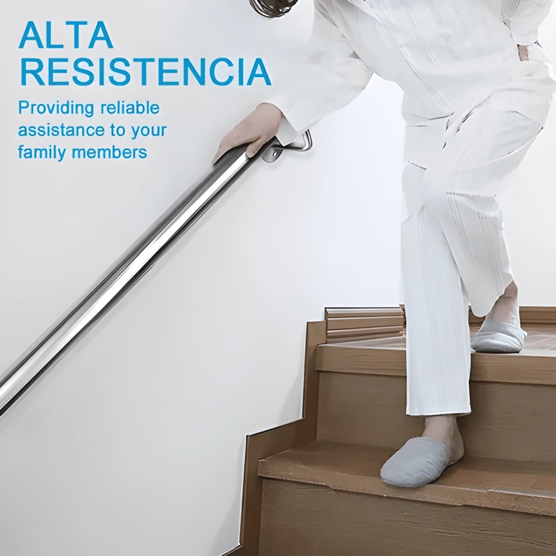 PASAMANOS INOX ESCALERAS 2 M CON SOPORTES, EMPALMABLE #3 - 3