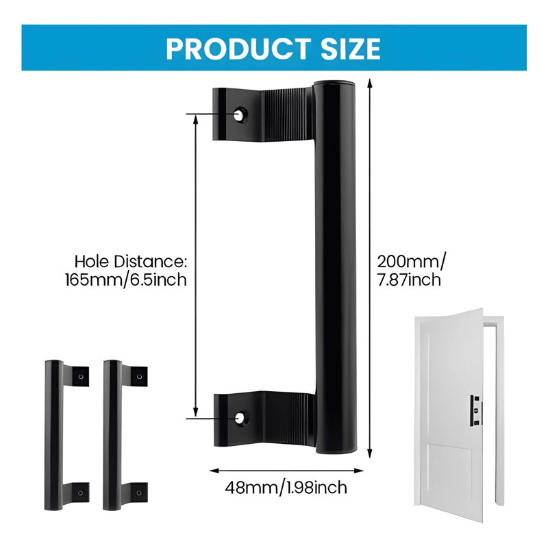 MANILLON DOBLE ACERO INOXIDABLE 20 CM PARA MADERA 2U - 1