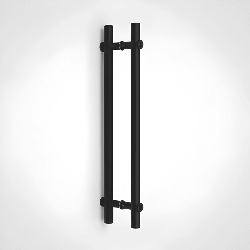 TIRADOR POR AMBOS LADOS LARGO 60 CM, NEGRO MATE - 2