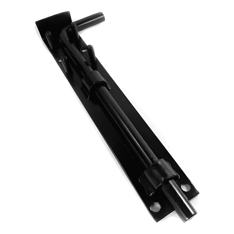 PICAPORTE VERTICAL AL PISO 40 CM HIERRO FORJADO PARA PORTON - 1