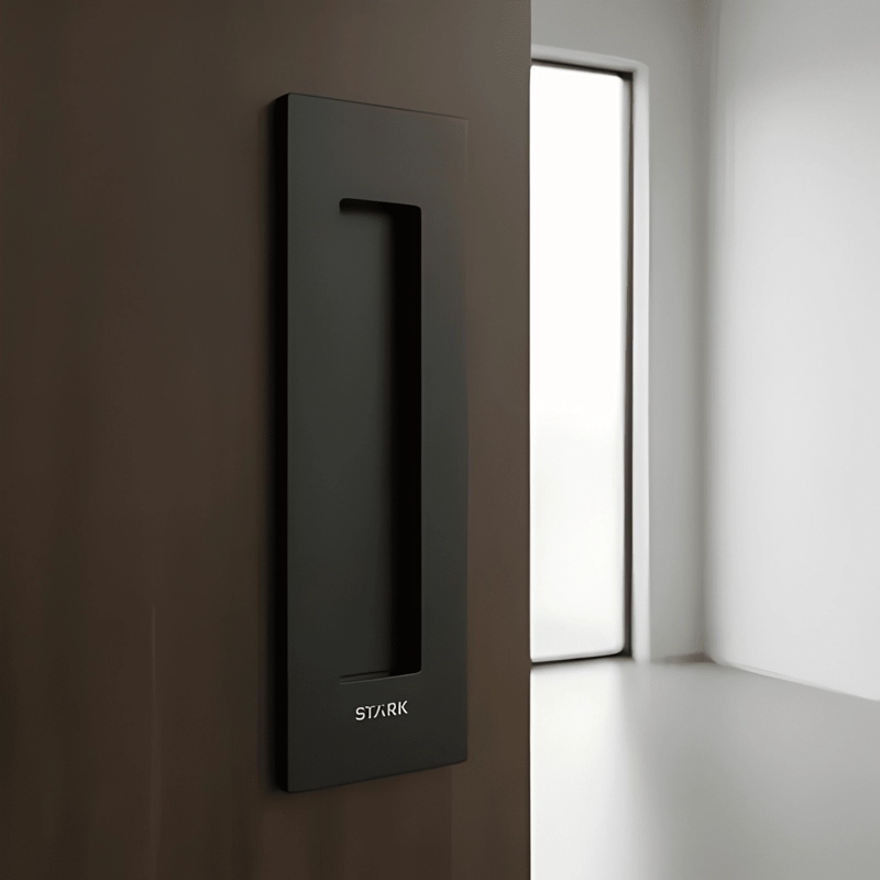 ASA EMBUTIDA PARA PUERTAS CORREDERAS, NEGRO MATE #7 - 1
