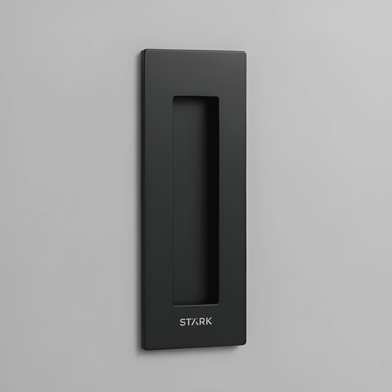 ASA EMBUTIDA PARA PUERTAS CORREDERAS, NEGRO MATE #7 - 2