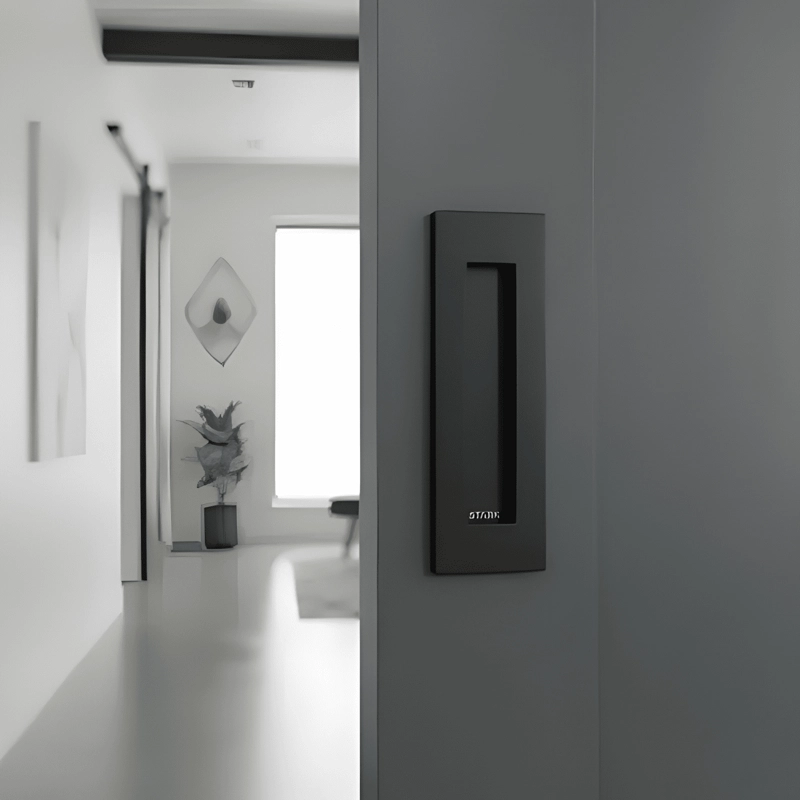 ASA EMBUTIDA PARA PUERTAS CORREDERAS, NEGRO MATE #7 - 3