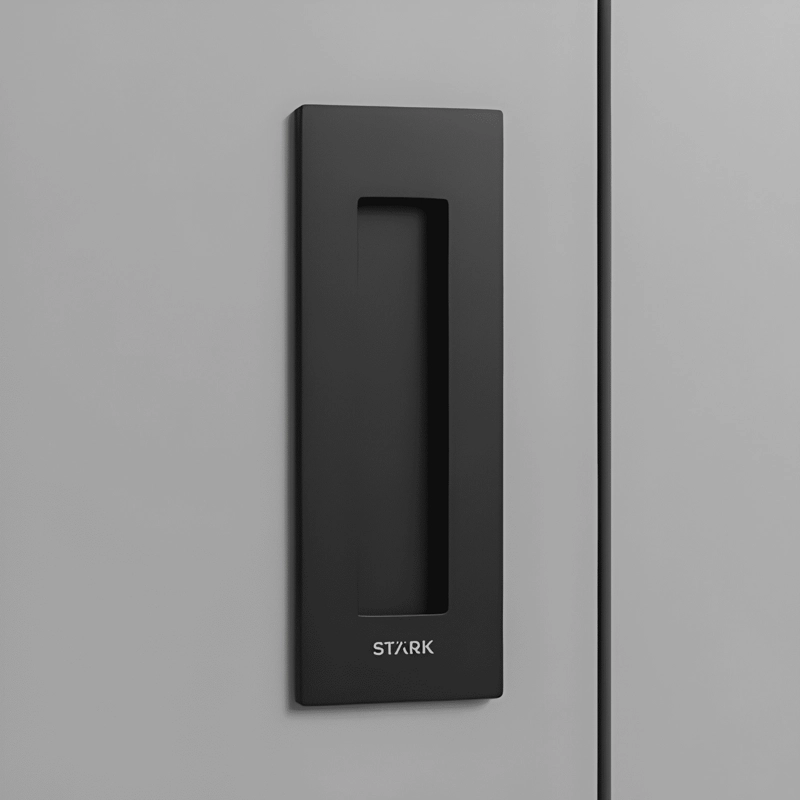 ASA EMBUTIDA PARA PUERTAS CORREDERAS, NEGRO MATE #7 - 4