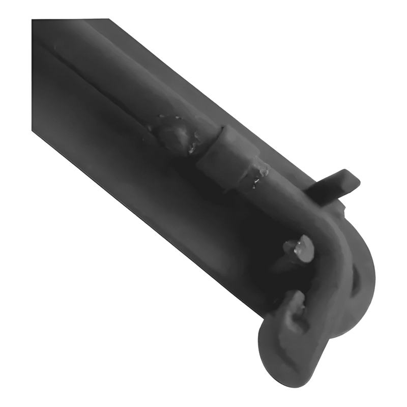 PICAPORTE FIERRO FORJADO 4X15 CM PARA PUERTAS, NEGRO - 2