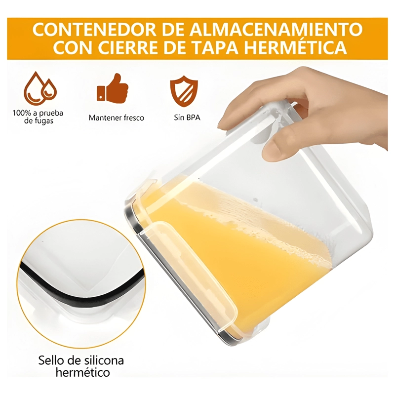 JUEGO DE 28 RECIPIENTES HERME TICOS DE ALMACENAMIENTO #2 - 1