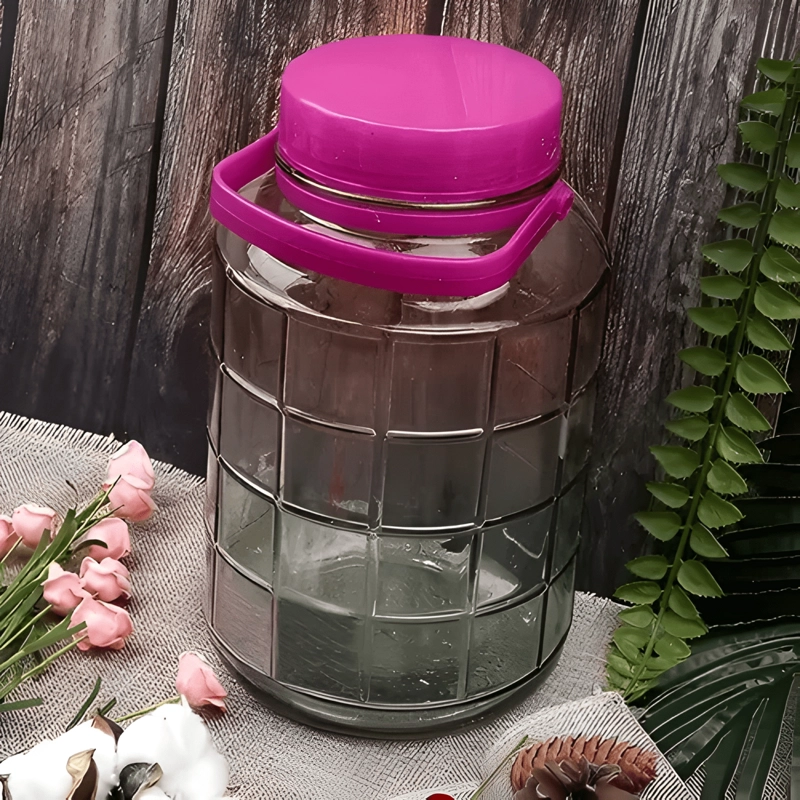 FRASCO TARRO DE VIDRIO HERME TICO 5 L CON TAPA - 3