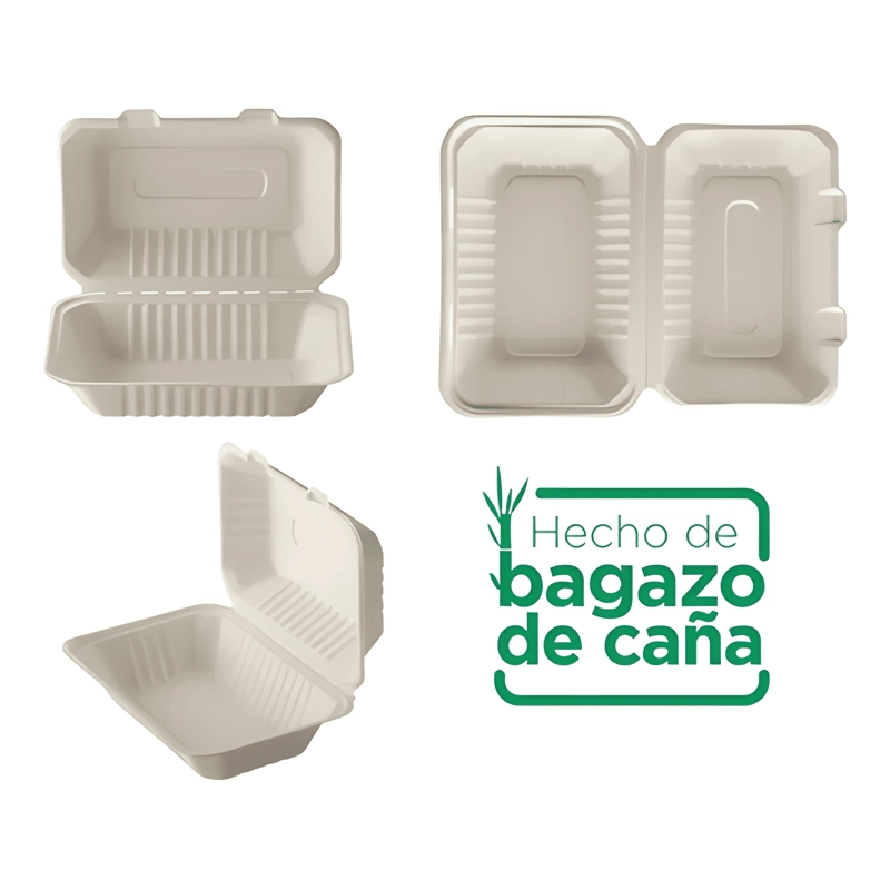 ENVASE BIODEGRADABLE PORTA COLACION Y COMIDAS 50U - 4