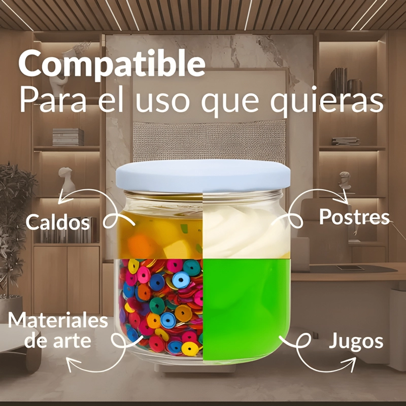 FRASCO CONSERVERO 460 CC TAPA METALICA 48U - 3