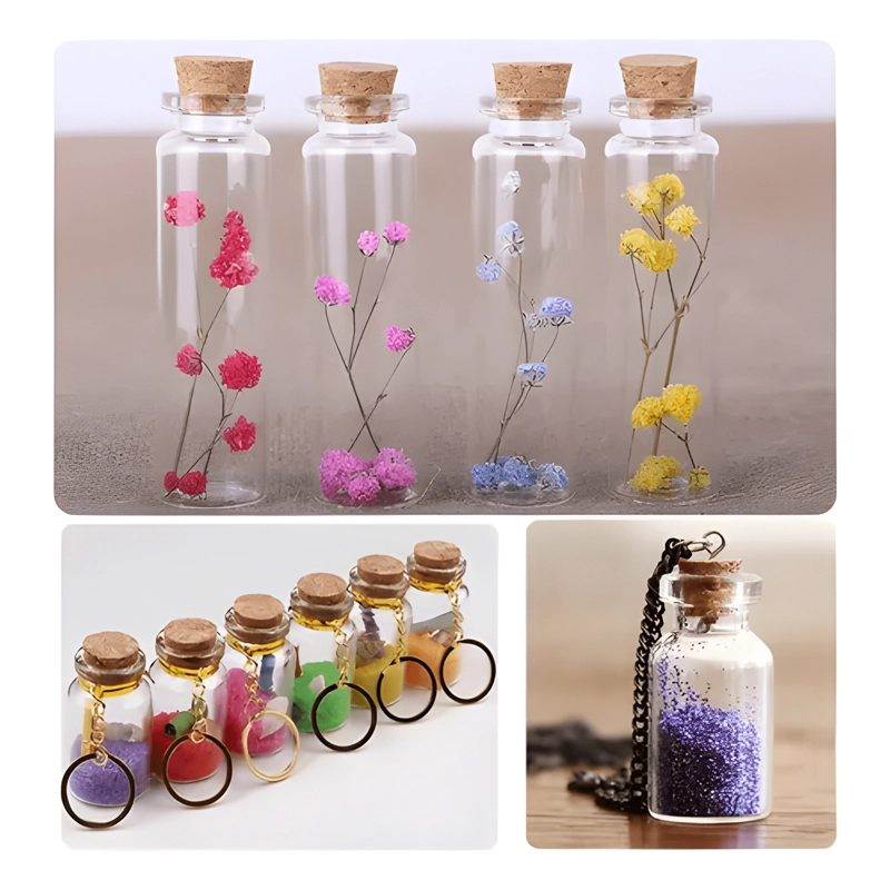 PACK 20 FRASCOS PEQUEÑOS VIDRIO CON TAPA 3X5 CM 25 ML - 3