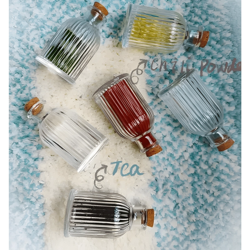 PACK 24 BOTELLITAS VIDRIO TAPA CORCHO ACANALADA 150 ML - 1