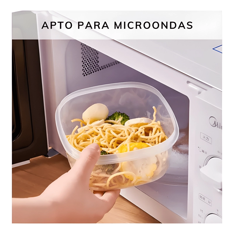 CONTENEDOR HERME TICO CUADRADO TAPER PLASTICO 5U - 3