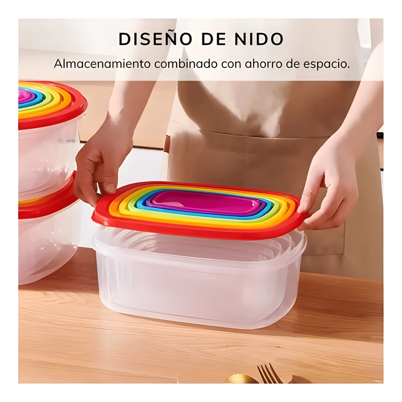 CONTENEDOR HERME TICO CUADRADO TAPER PLASTICO 5U - 4