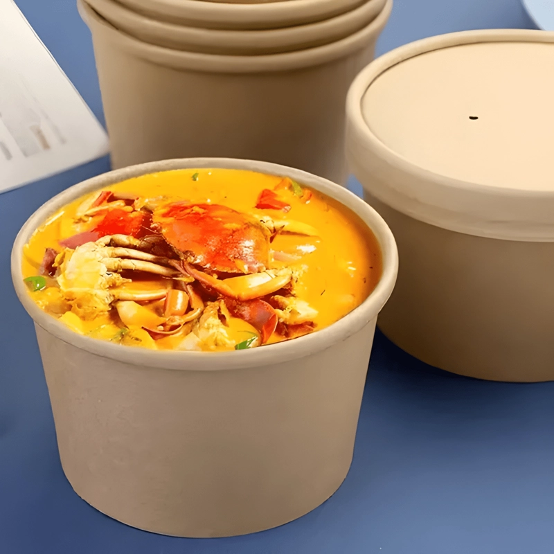 POTE CONTENEDOR KRAFT CON TAPA 50U - 3