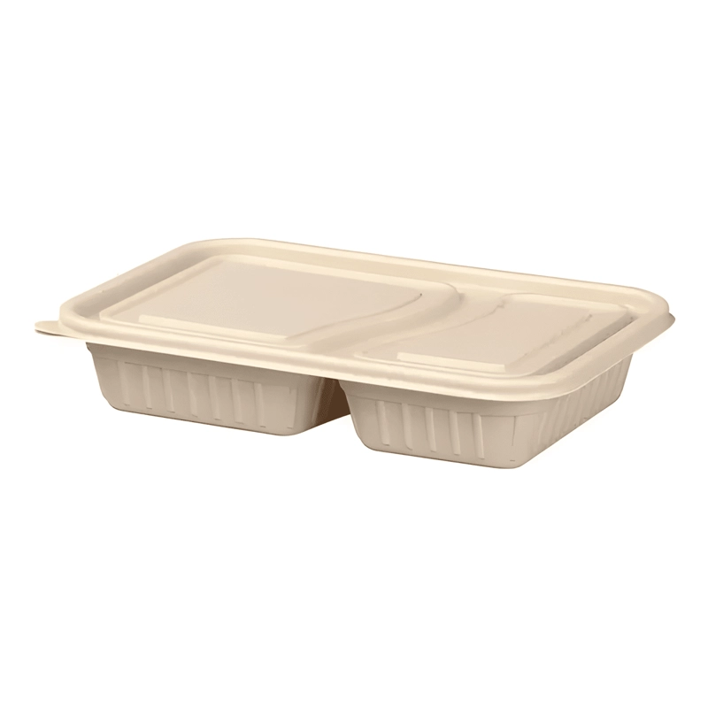 ENVASE BIODEGRADABLE 2 DIV PARA COLACIONES 800 ML 50U - 1