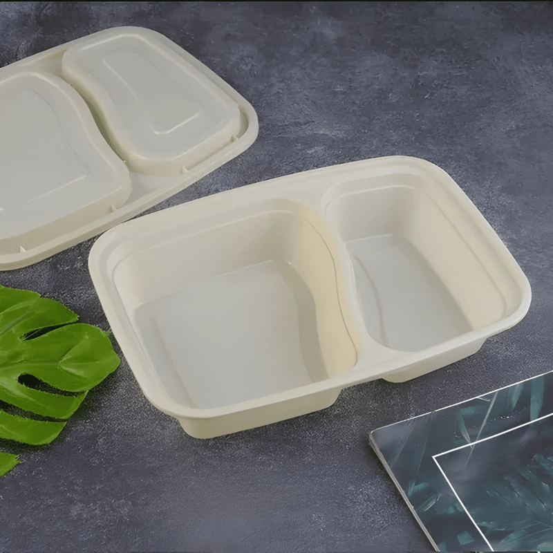 ENVASE BIODEGRADABLE 2 DIV PARA COLACIONES 800 ML 50U - 4