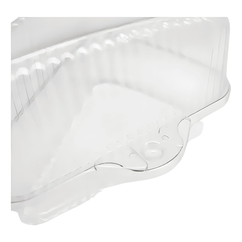 ENVASE PLASTICO PORTA TORTA TRIANGULAR 10X10X14 - 1