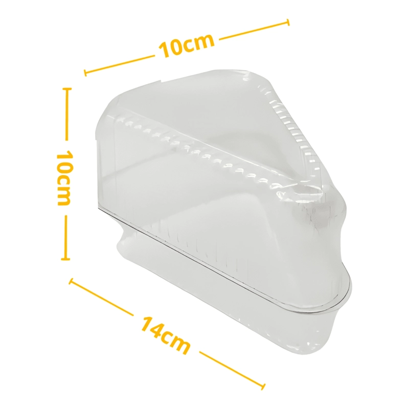 ENVASE PLASTICO PORTA TORTA TRIANGULAR 10X10X14 - 4