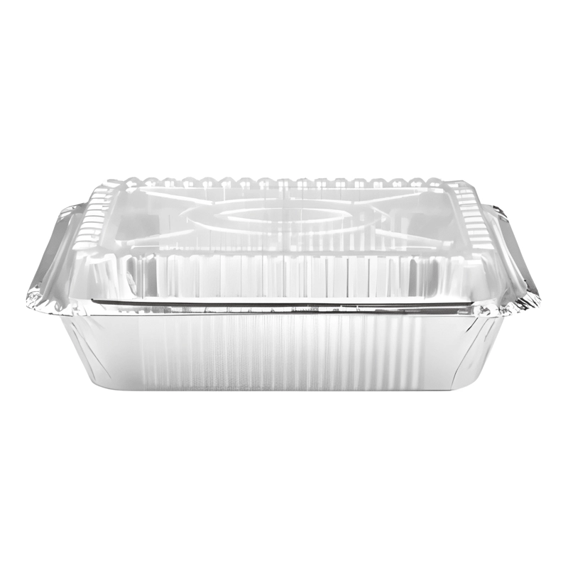 ENVASE ALUMINIO DESECHABLE 20X13 CM 100U, TRANSPARENTE #2 - 3