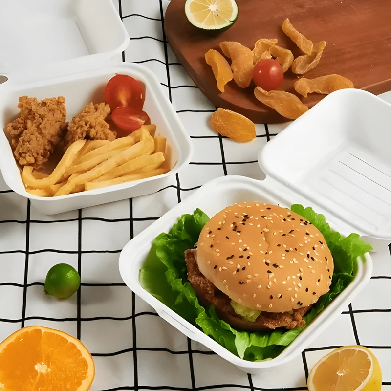 CONTENEDOR DESECHABLE COMPOSTABLE PARA ALIMENTOS 50U - 3