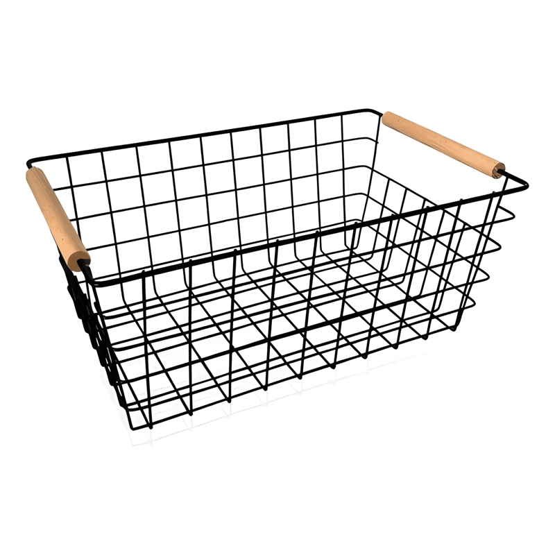 CESTA REJILLA METAL 28X22X12 CM ORGANIZADOR 2U - 1