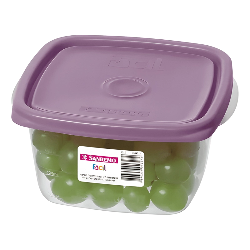TAPER CONTENEDOR HERME TICO PLASTICO 800 ML 10U - 1