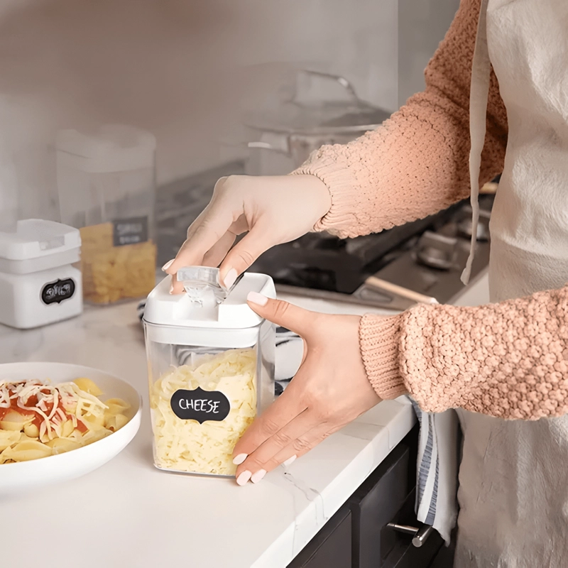 SET 7 CONTENEDORES HERME TICOS ACRILICOS PARA COCINA - 1