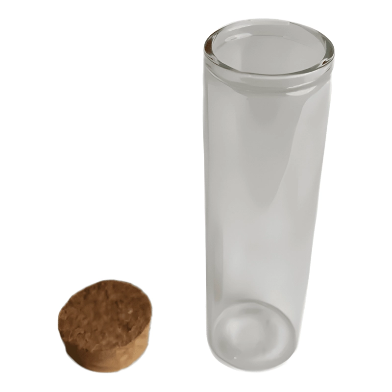 FRASCO DE VIDRIO TAPA CORCHO 60 ML 12U - 4