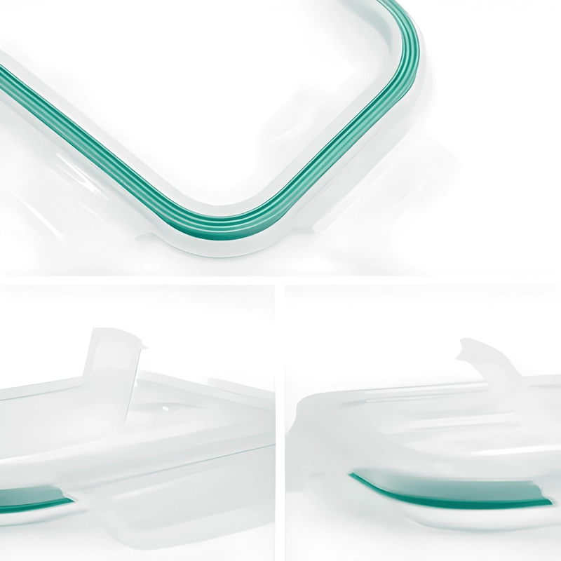 CONTENEDOR HERME TICO DE VIDRIO 370 ML 4U, TRANSPARENTE - 4