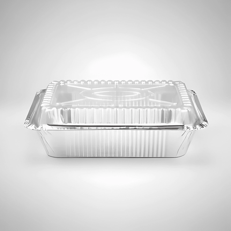 ENVASE ALUMINIO DESECHABLE 20X13 CM 100U, TRANSPARENTE #1 - 4