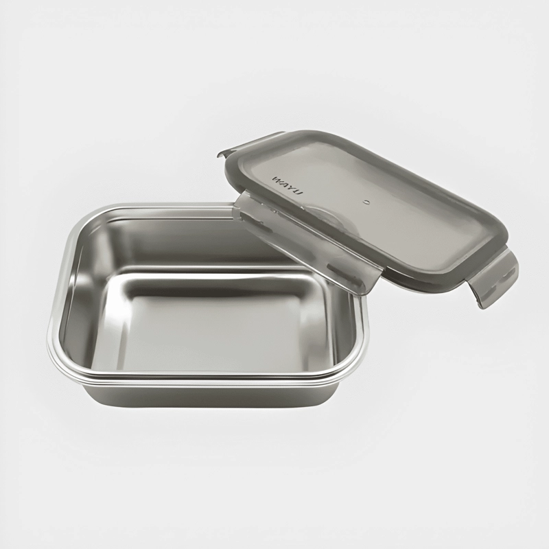 ENVASE HERME TICO CONTENEDOR 1300 ML APTO HORNO, PLATEADO - 3