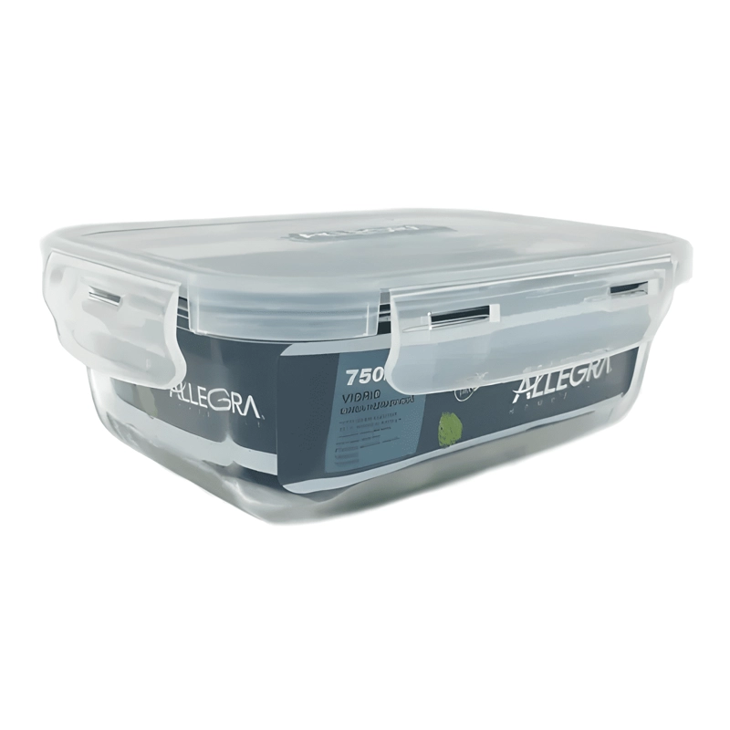 CONTENEDOR HERME TICO RECTANGULAR DE 750 ML - 1