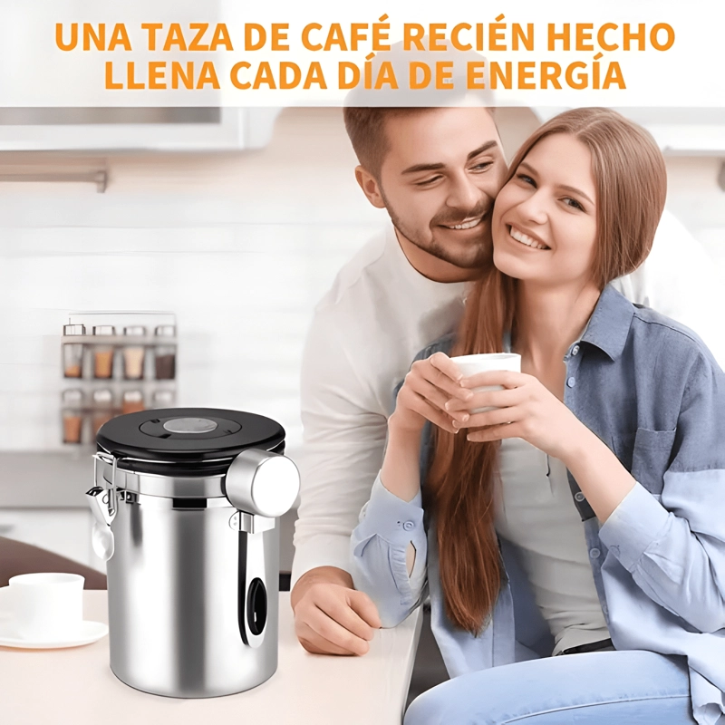 RECIPIENTE TARRO PARA CAFE  HERME TICO GRANO 1,8 L - 1