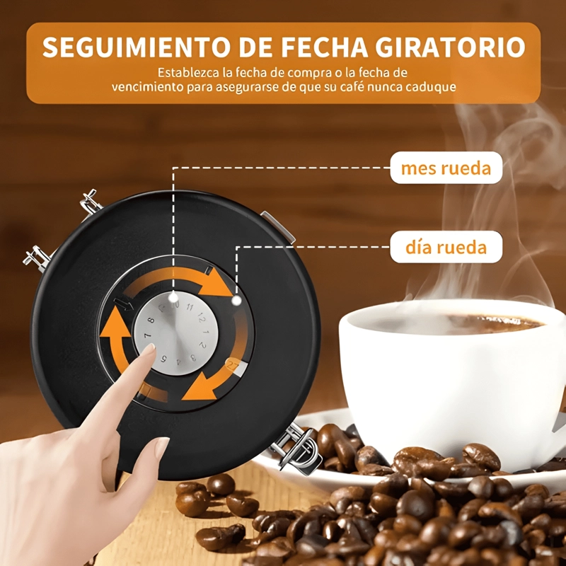 RECIPIENTE TARRO PARA CAFE  HERME TICO GRANO 1,8 L - 3