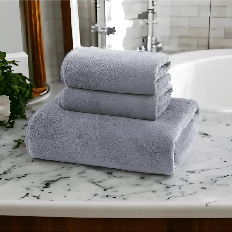 TOALLAS 50X90CM PACK DE 2 GRIS - 1