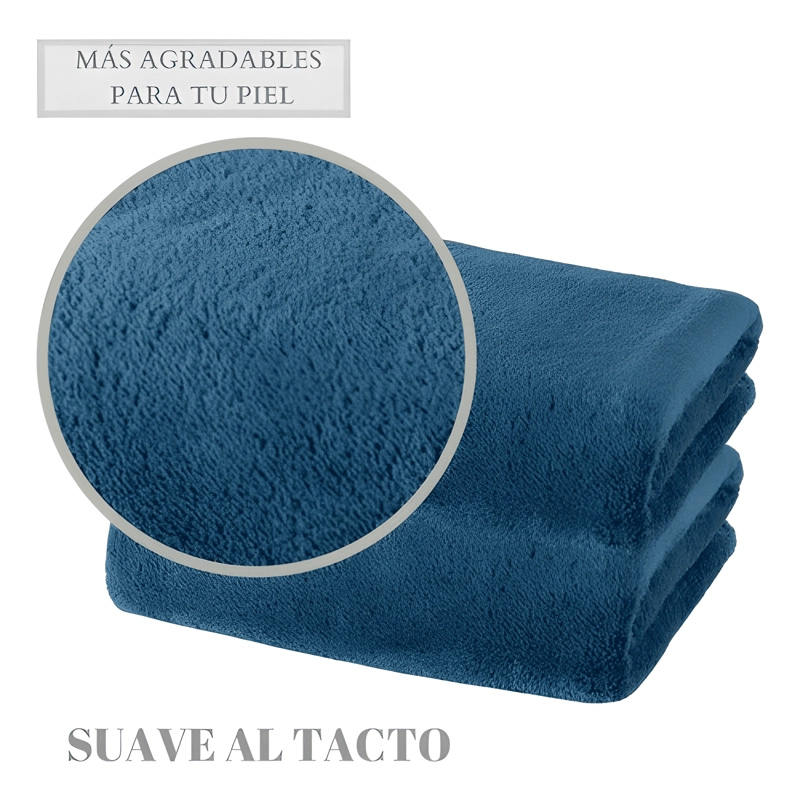 SET 2 TOALLAS DE BAÑO GRANDE MICROFIBRA TOALLON 90X180CM #7 - 4