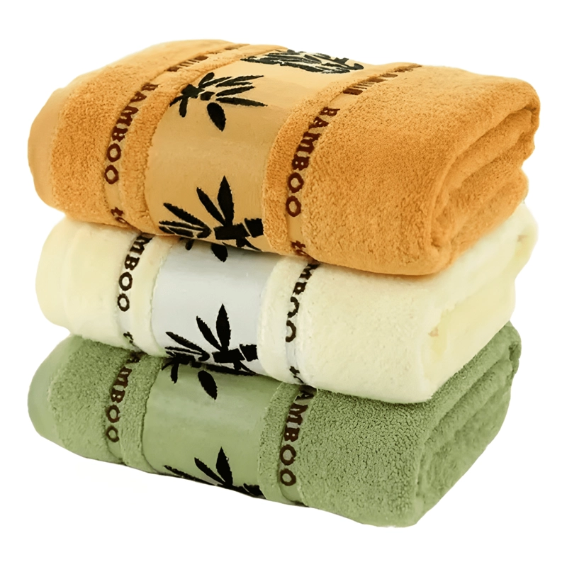 SET 4 TOALLA DE BAÑO ALGODON BAMBOO SUPER MICROFIBRA #3 - 3