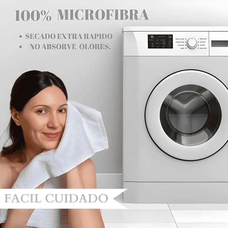 SET 2 TOALLAS DE BAÑO GRANDE MICROFIBRA TOALLON 90X180CM #3 - 3