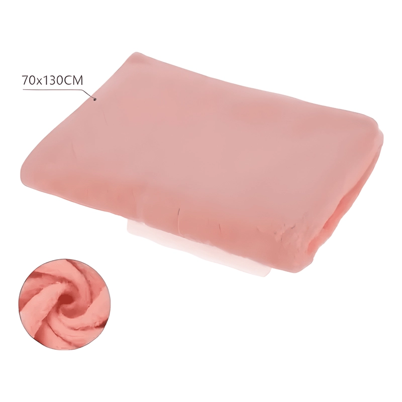 TOALLA DE CUERPO 70*130CM 100% ALGODON LISO ROSA #4 - 3
