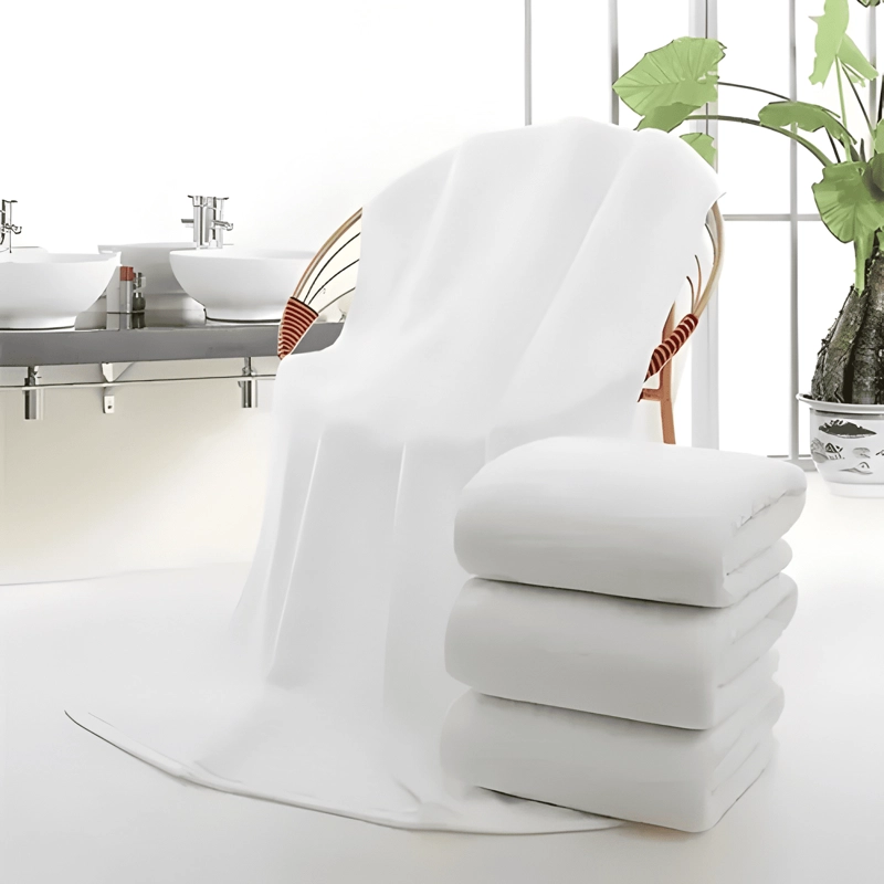 TOALLA EXTRA GRANDE 100% ALGODON HOTEL SPA 150X80CM BLANCO - 3
