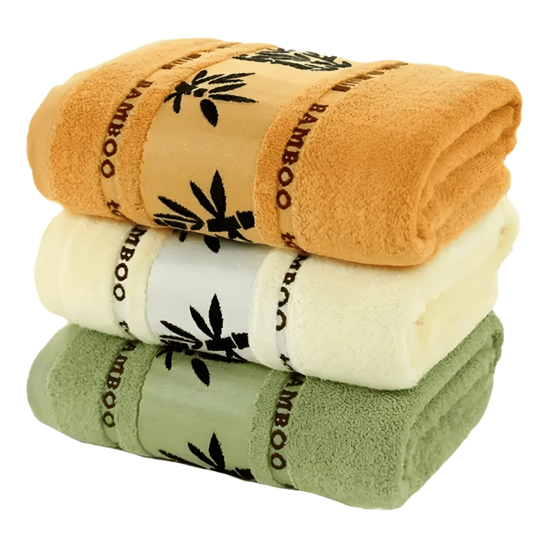 SET 4 TOALLA DE BAÑO ALGODON BAMBOO SUPER MICROFIBRA #2 - 2