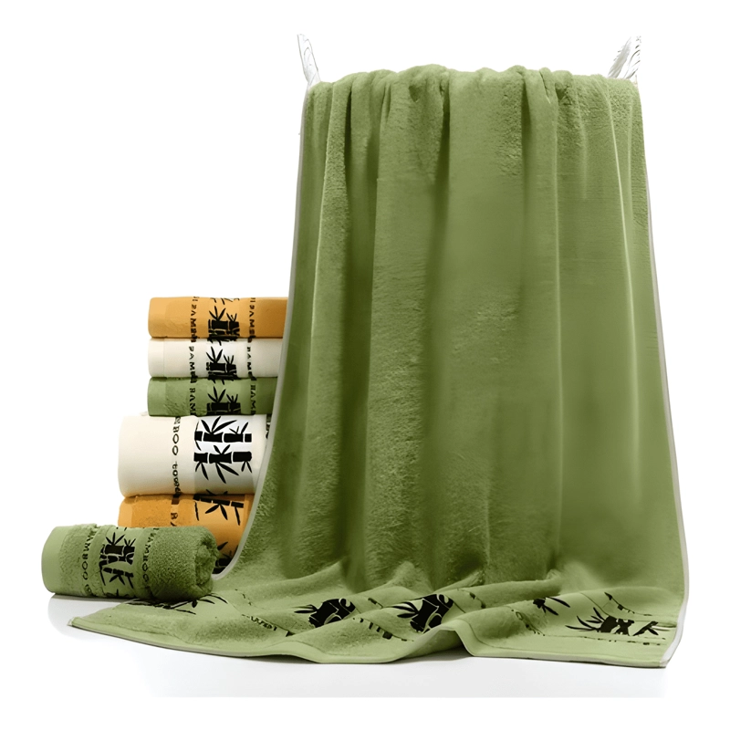 SET 4 TOALLA DE BAÑO ALGODON BAMBOO SUPER MICROFIBRA #2 - 4
