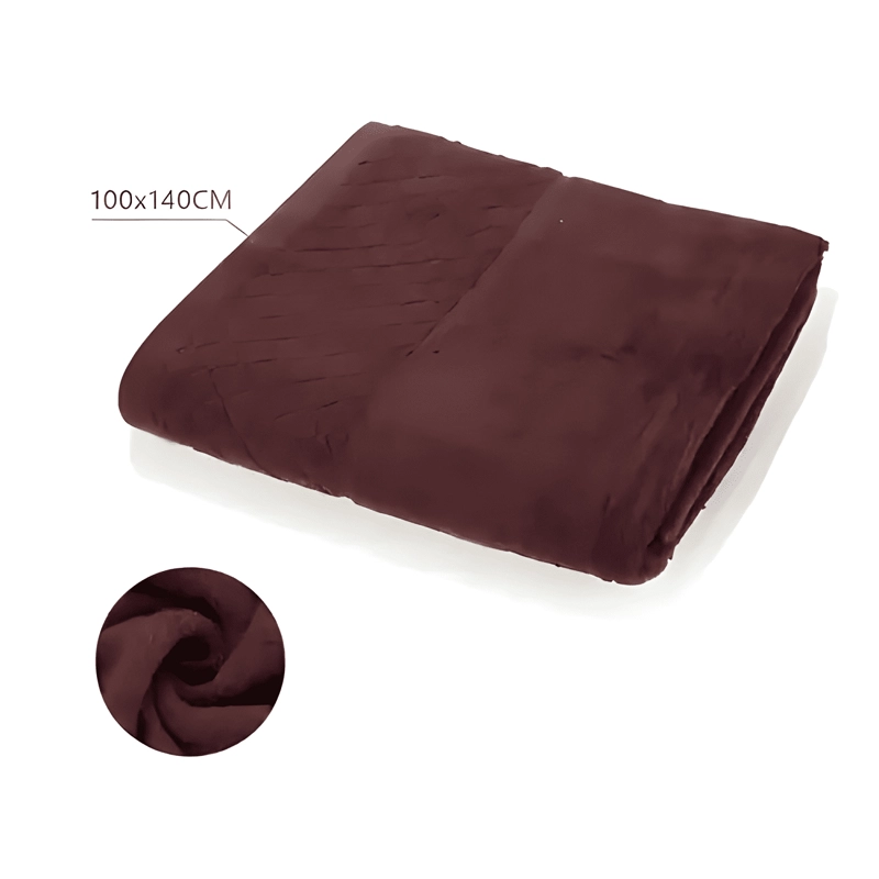 TOALLA EXTRA GRANDE 100*140CM 100% ALGODON LISO MARRON - 1