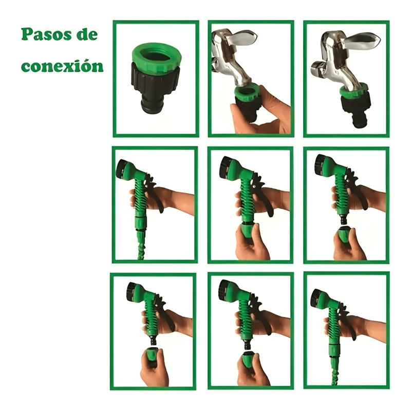MANGUERA RETRACTIL EXPANDIBLE 22.5 METROS JARDIN - 4