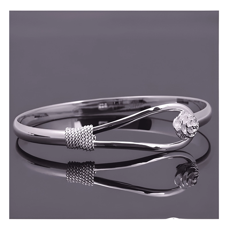 PULSERA PARA MUJER CHAPADA EN PLATA CON DIAMANTES DE - 1