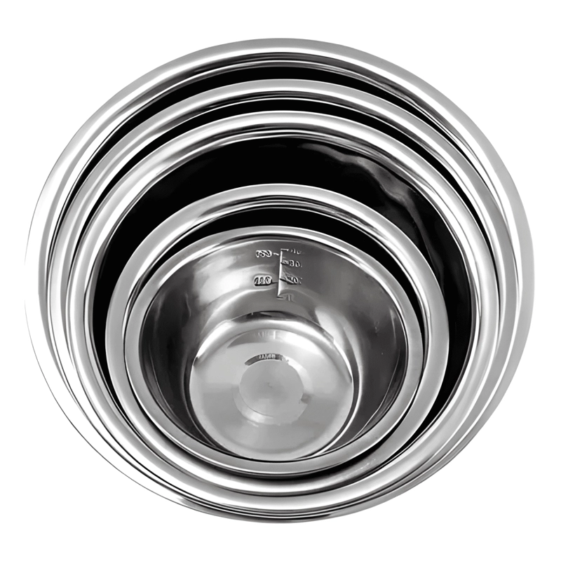 PACK 5 BOWL POCILLO ACERO INOXIDABLE REPOSTERIA COCINA #7 - 1